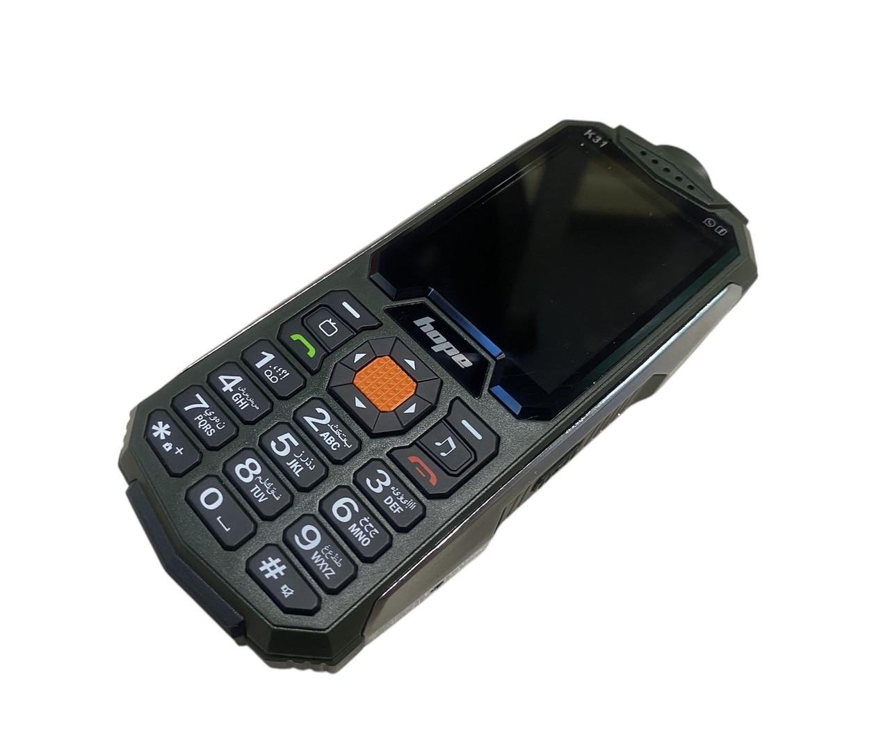 Кнопковий мобільний телефон на 4 сім карти AIEK Hope K31 Green (2595540270)