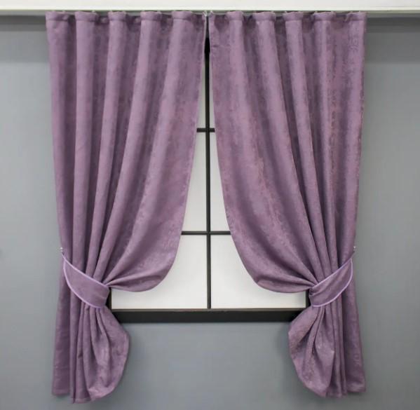 Шторы жаккард SULTAN XO 1,3х2,7 м 2 шт. Фиолетовый (1145ш 35-0236)