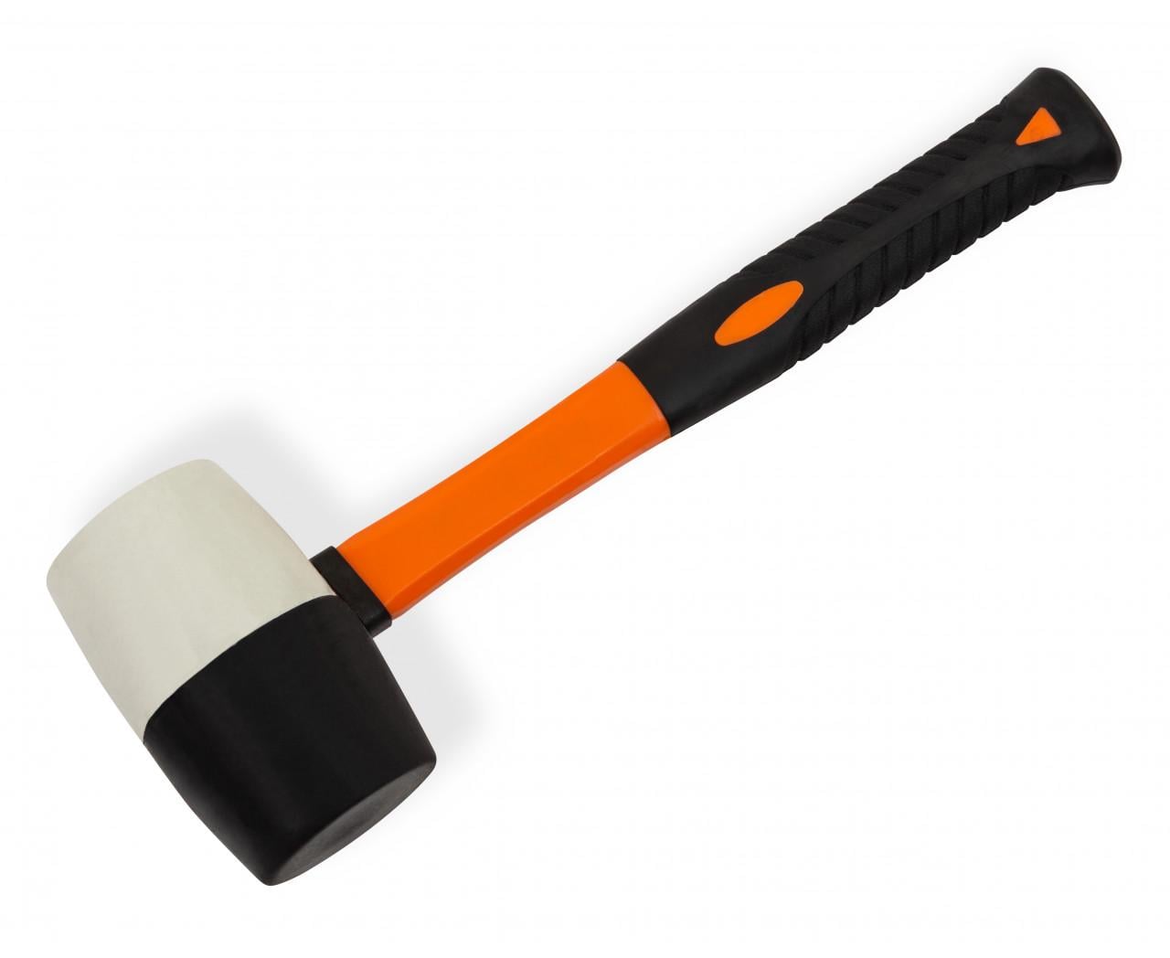 Киянка Polax гумова з фібергласовою ручкою 680 г (39-009)