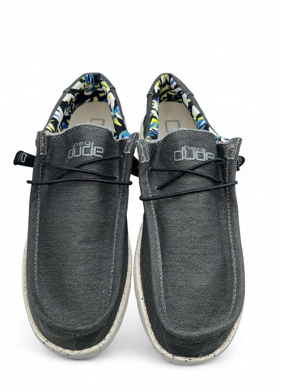 Мокасины мужские Hey Dude Wally Stretch р. 41 Черный 26,7 см (2775695404) - фото 3