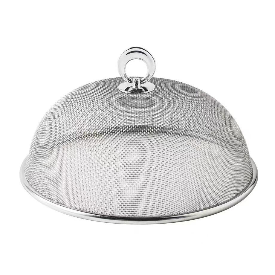 Крышка-сетка противомоскитная для еды и продуктов стальная (HRCHKR-SLV-1305)