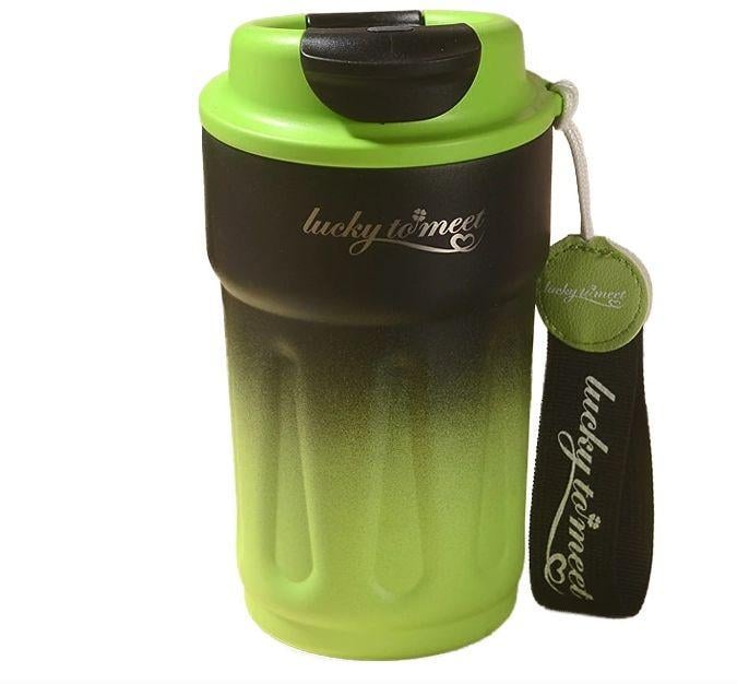 Термокухоль Смарт градієнт з інтелектуальним дисплеєм температури 420 мл Зелений (2470351210)