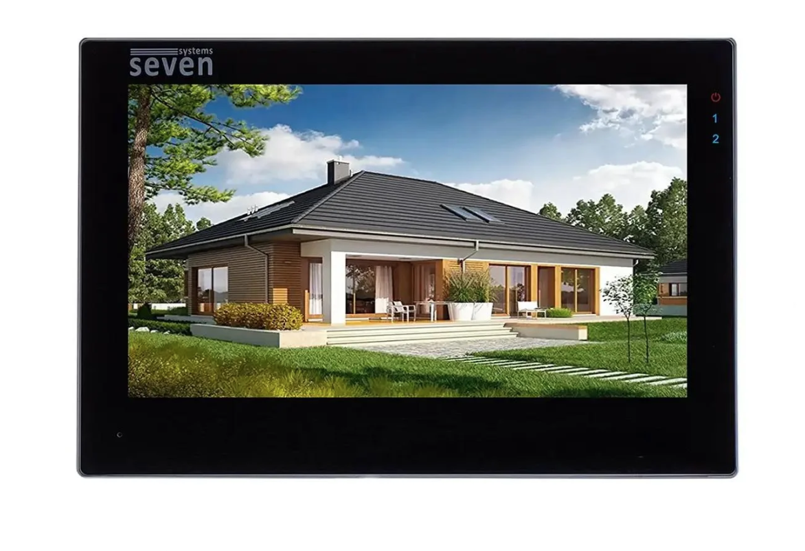 Відеодомофон IP SEVEN DP-7577FHDW-IPS7" Wi-Fi Black (25198611) Відеодомофон IP SEVEN DP-7577FHDW-IPS7" Wi-Fi Black (25198611)