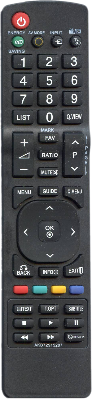 Пульт для телевизора LG AKB72915207 (09149)