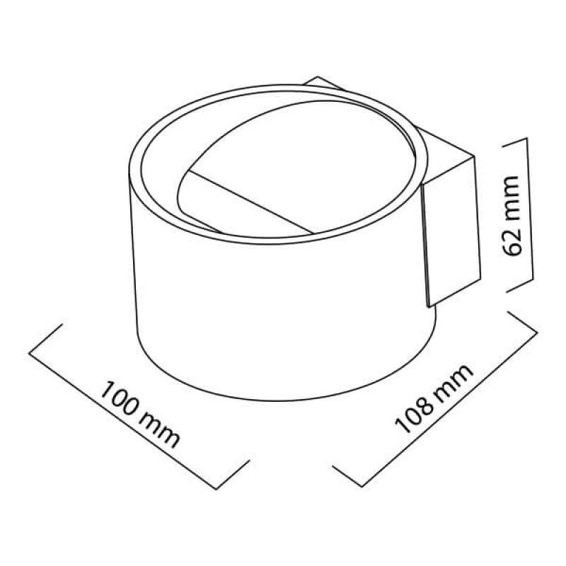 Светодиодный светильник накладной Sisam Horoz Electric 8W 4200К Белый - фото 2