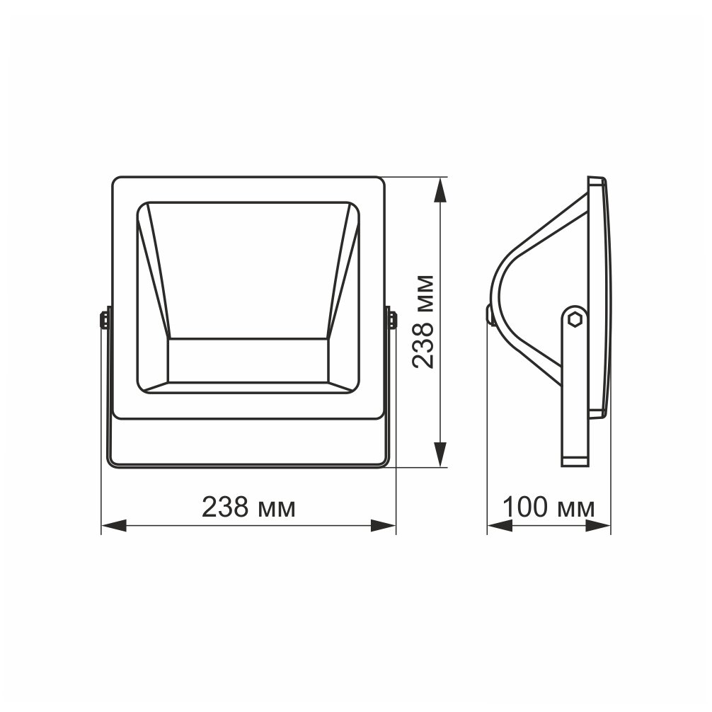 LED Смарт прожектор VIDEX 10W RGB Wi-fi 3000-6500 Білий VL-F10RGB-W - фото 4