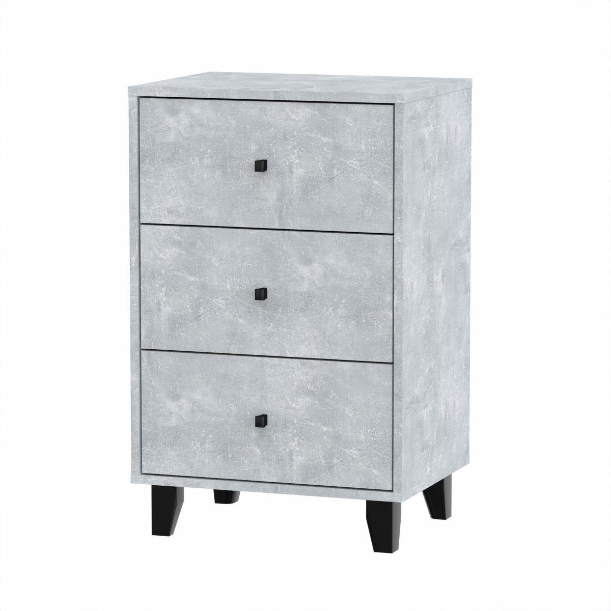 Комод з ящиками Компаніт Комод 33 52х40х82 см Бетон (16964)