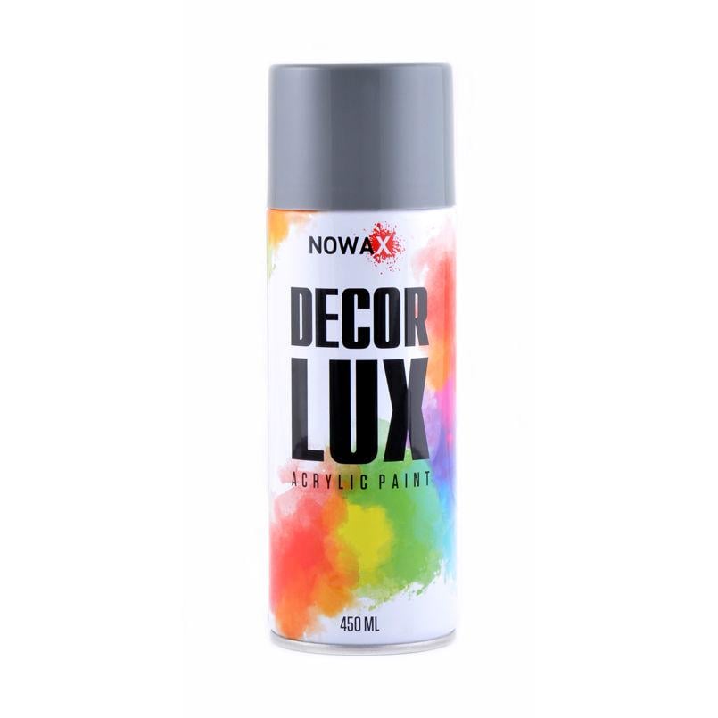 Краска акриловая NOWAX Decor Lux глянцевая 450мл Grey (7000)