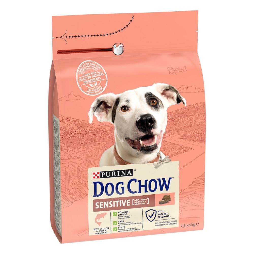 Корм сухий для собак з чутливим травленням PURINA Dog Chow Sensetive з лососем 2,5 кг (7613034488268)