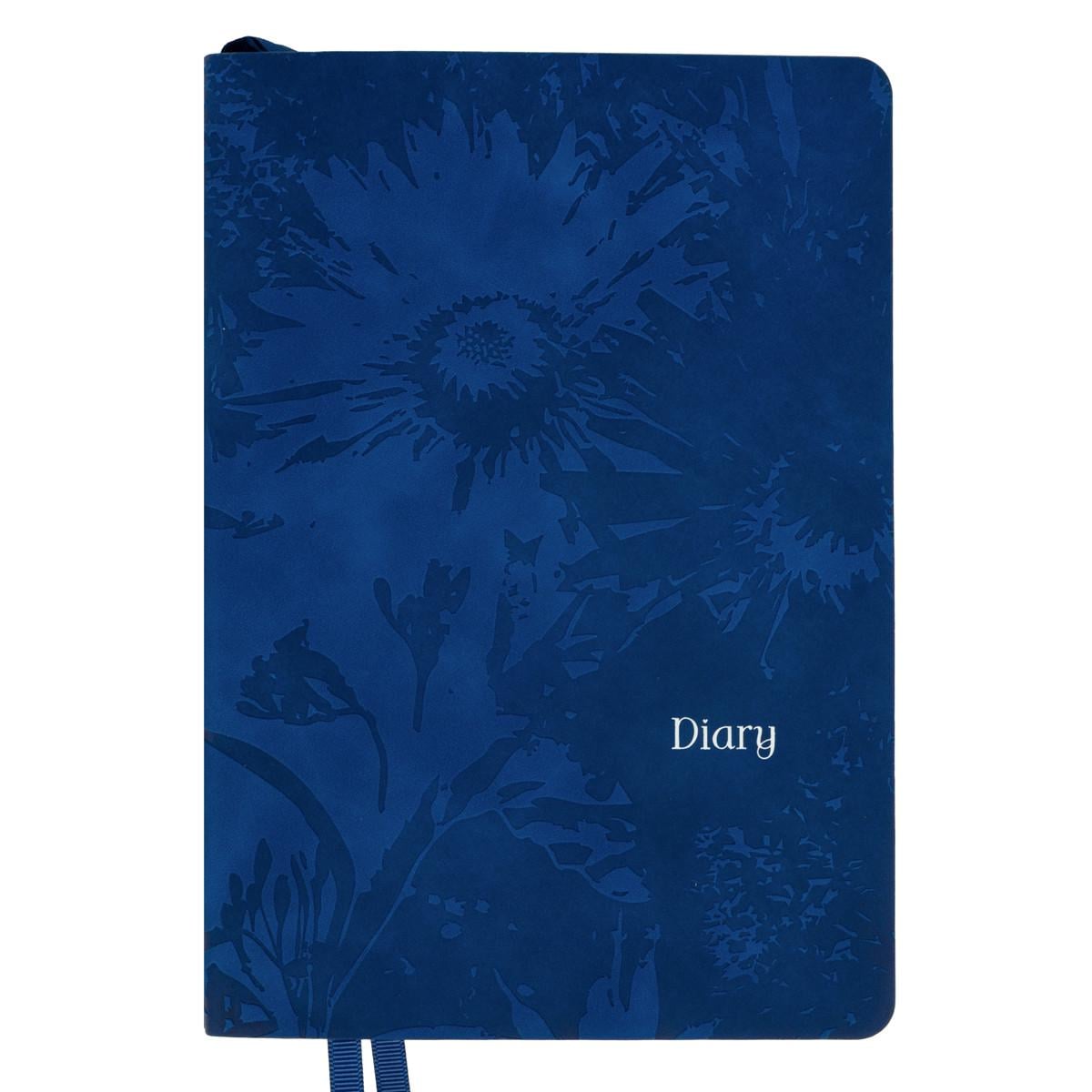 Щоденник діловий Leo Planner Fiore А5 недатований м‘який 320 стор. Синій (252772)