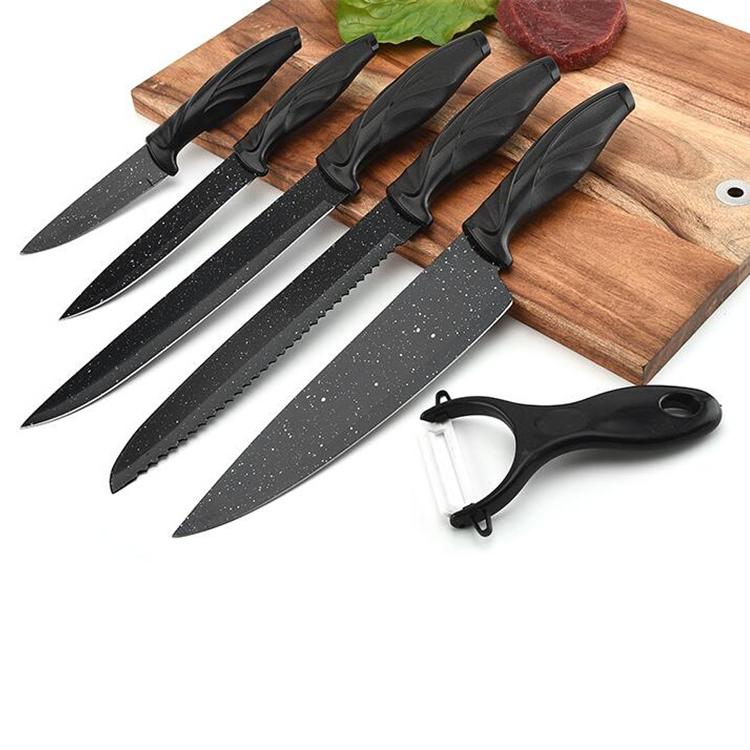 Набір кухонних ножів Royalty Line RL-MB5N з овочечисткою (758496) - фото 2 Набір кухонних ножів Royalty Line RL-MB5N з овочечисткою (758496) - фото 2