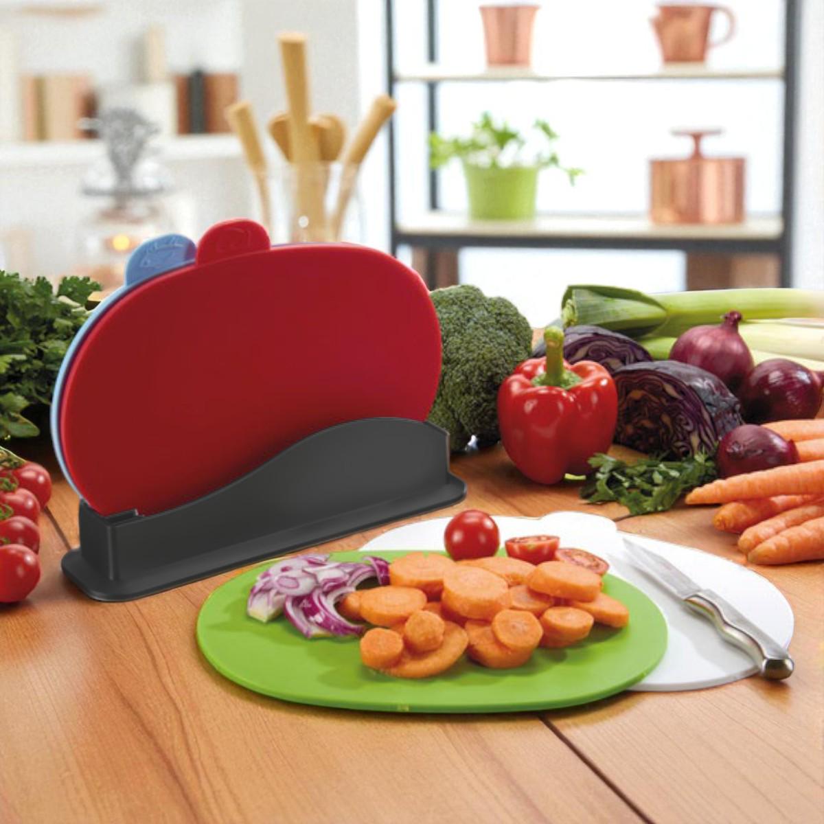 Набір обробних дощок на підставці Board Set 4 шт. (TD00363) - фото 4 Набір обробних дощок на підставці Board Set 4 шт. (TD00363) - фото 4