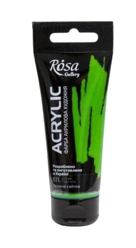 Краска акриловая Rosa Gallery 60 мл Светло-зеленый