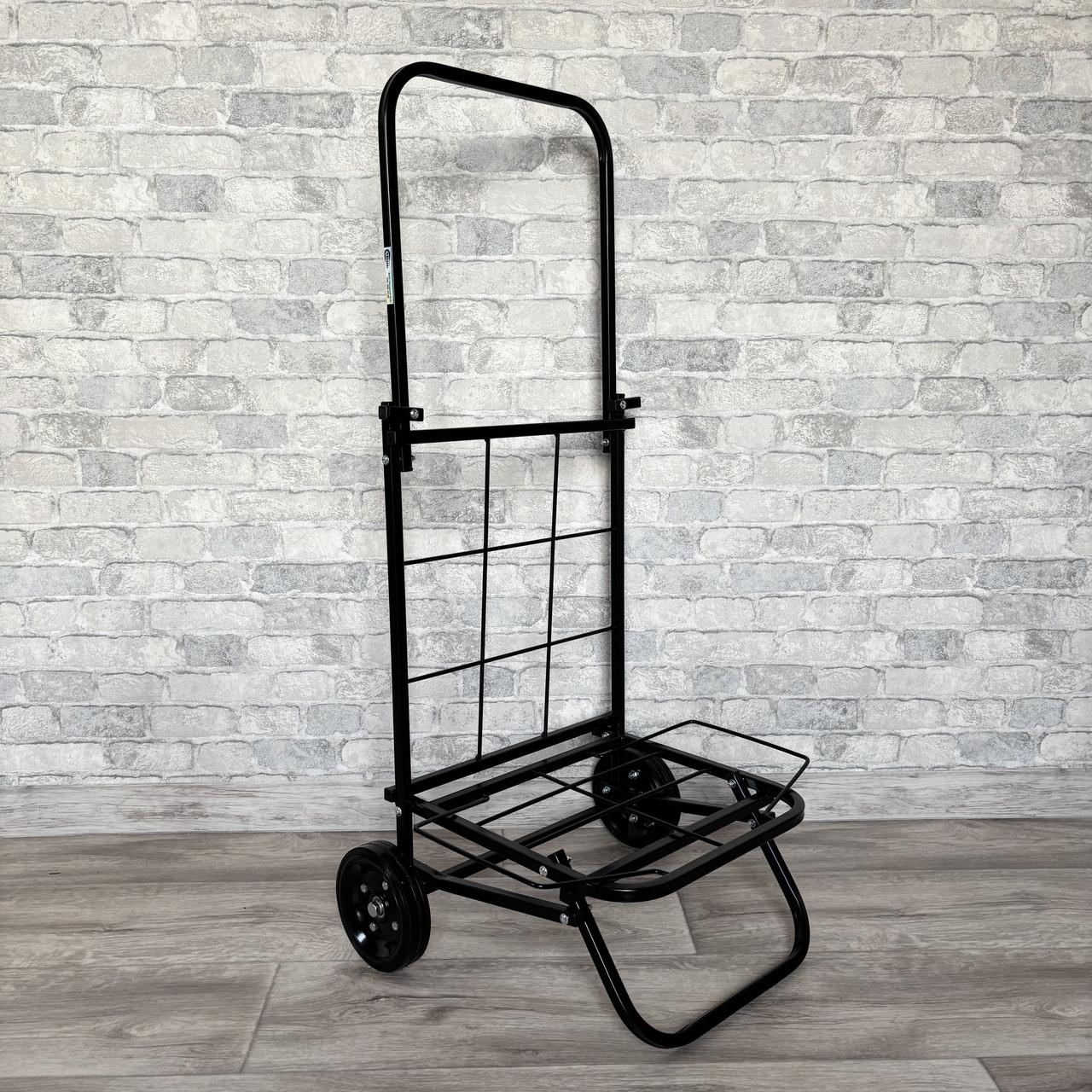 Хозяйственная тележка Миць с усиленными колесами маленькая Черный (1968935120)