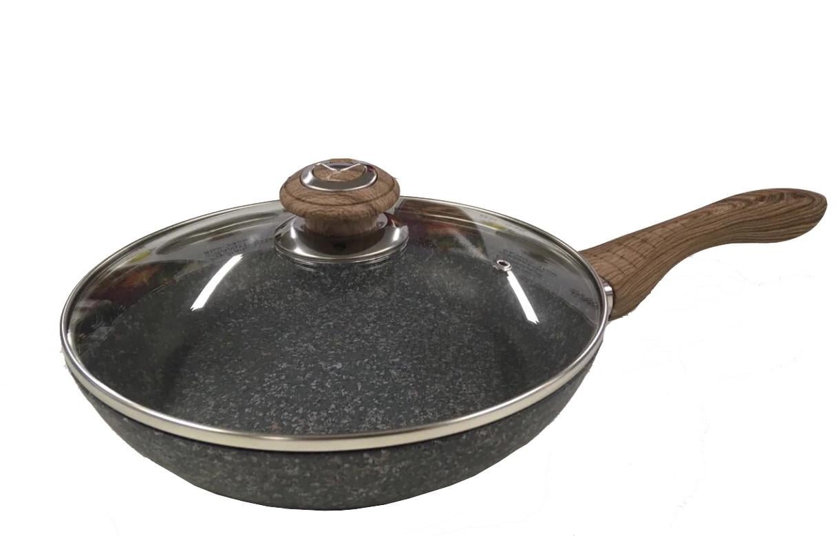 Сковорода с крышкой Benson BN-540 с гранитным покрытием 28 см (1457819887)