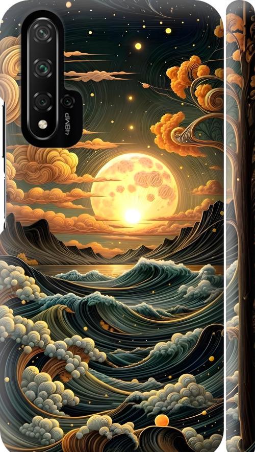 Чехол на Huawei Nova 5T Арт волны (6332m-1833-42517)
