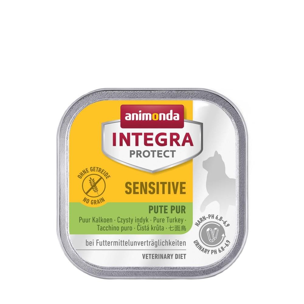 Корм ветеринарный влажный Integra Protect Sensitiv Pure Turkey для кошек с пищевой непереносимостью моно индейка алю трай 100 г (34806707) Корм ветеринарный влажный Integra Protect Sensitiv Pure Turkey для кошек с пищевой непереносимостью моно индейка алю трай 100 г (34806707)