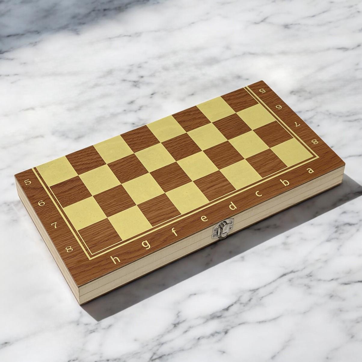 Шахи дерев'яні 3в1 40 см (37-51632) - фото 10 Шахи дерев'яні 3в1 40 см (37-51632) - фото 10