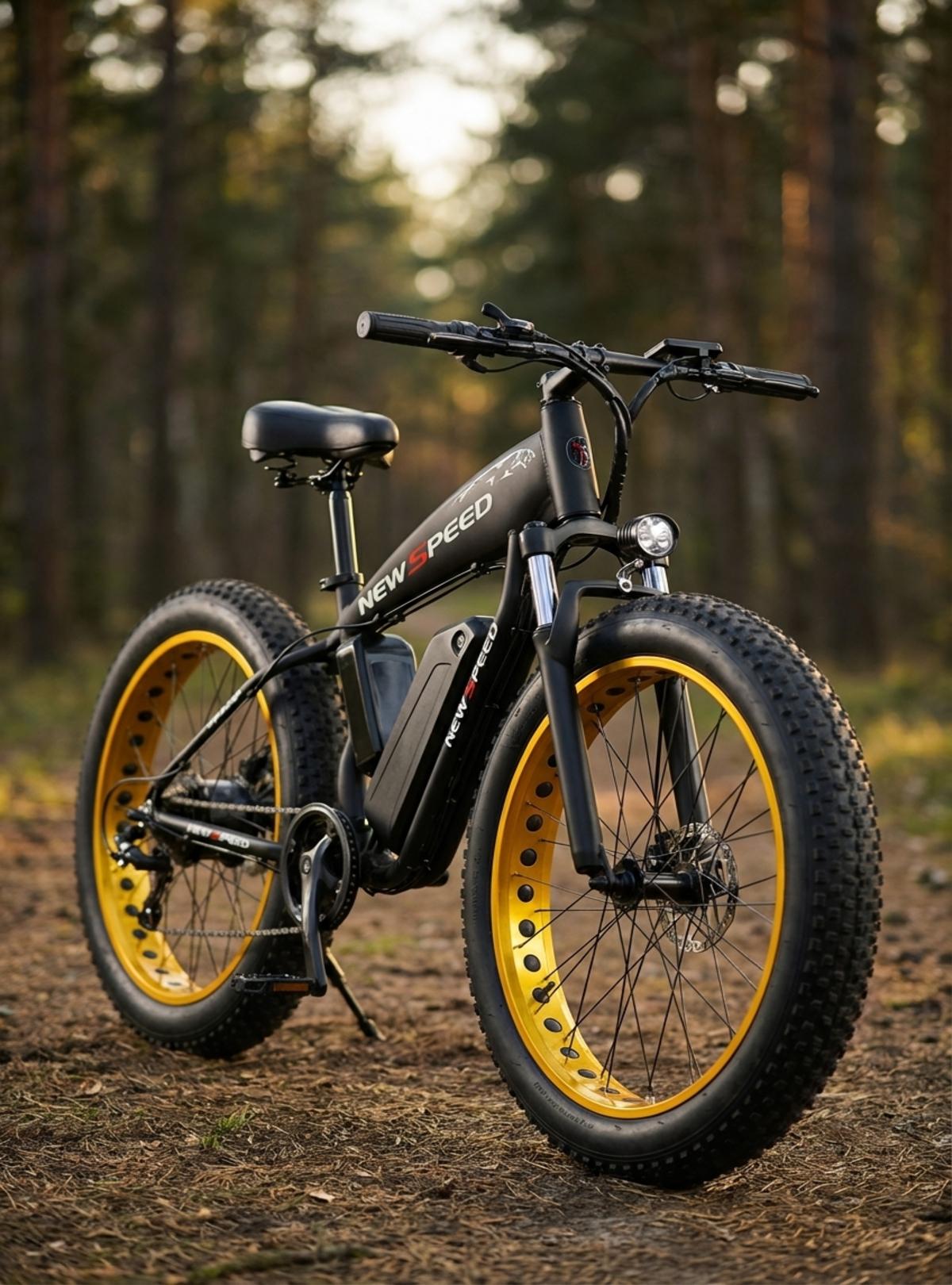 Електровелосипед New Speed fatbike 500W 48V 13 Ah Чорний (73871) - фото 7