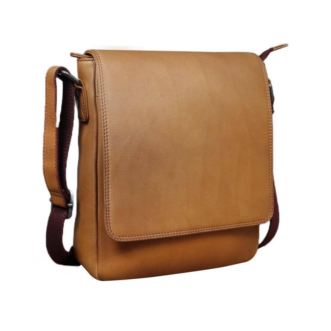 Чоловіча сумка через плече Royal Bag R-3161C Коричневий (7020)