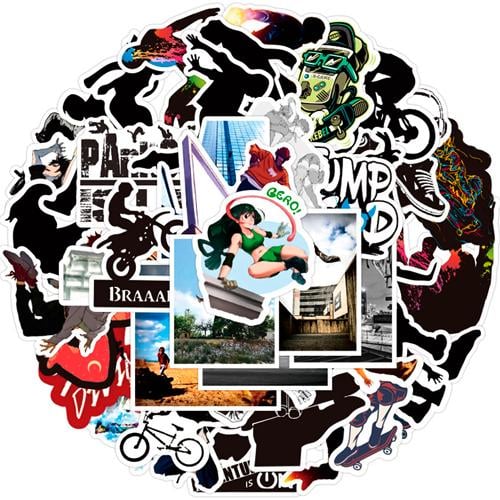 Набір наклейок Паркур Parkour 50 шт.