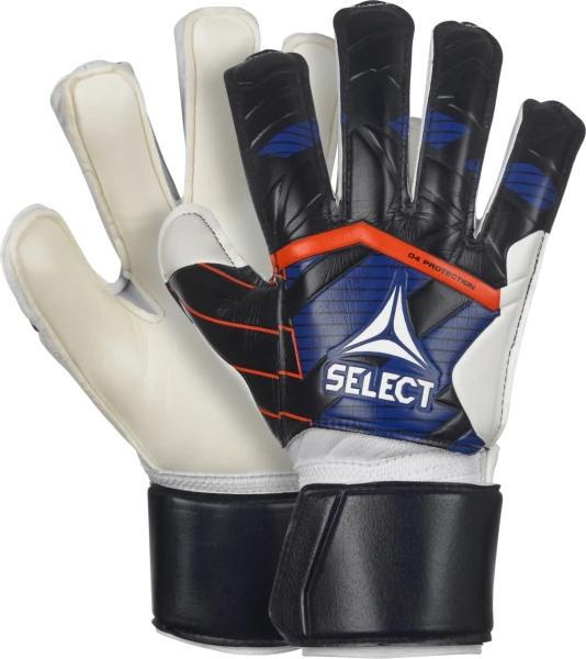 Рукавички воротарські Select GOALKEEPER GLOVES 04 PROTECTION v24 р. 4 Білий/Синій (601041-202 4)