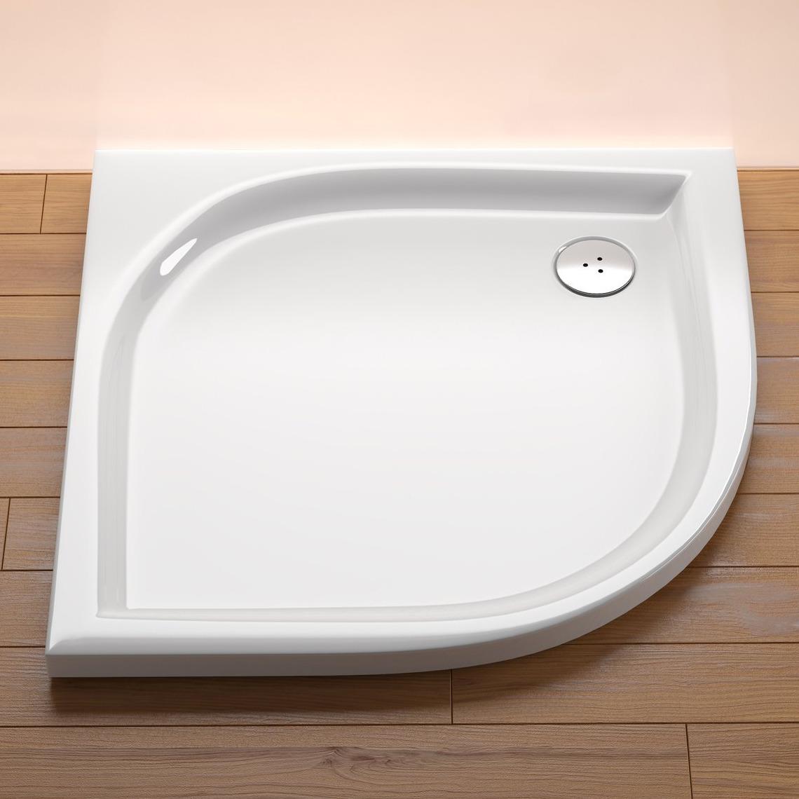 Поддон для душа Ravak Elipso EX A224401310 акриловый полукруглый 80x80x17,5 см (87176) - фото 4 Поддон для душа Ravak Elipso EX A224401310 акриловый полукруглый 80x80x17,5 см (87176) - фото 4