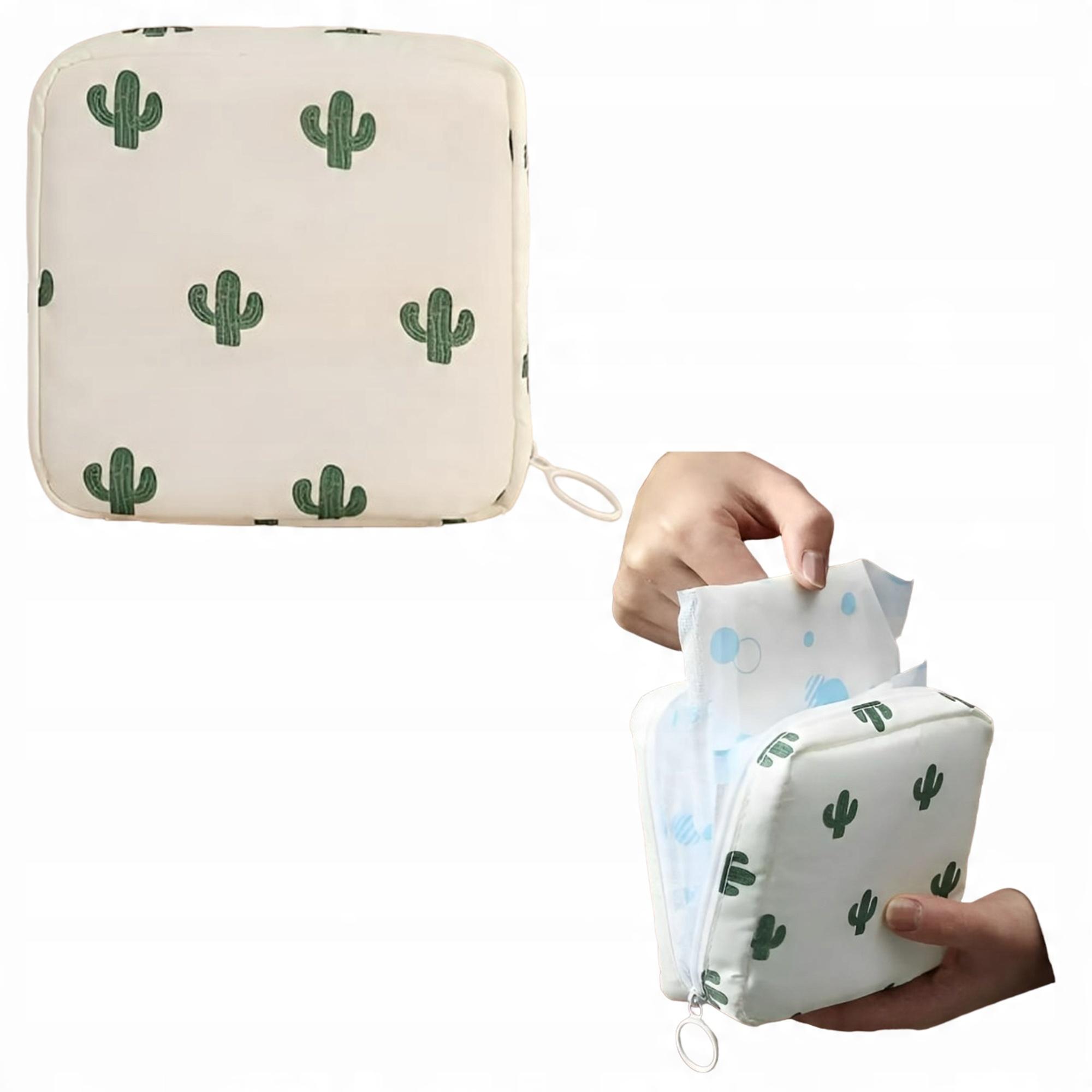 Косметичка-органайзер для прокладок на молнии с внутренним отделением 12х12 см Белый (D-0094) - фото 4 Косметичка-органайзер для прокладок на молнии с внутренним отделением 12х12 см Белый (D-0094) - фото 4