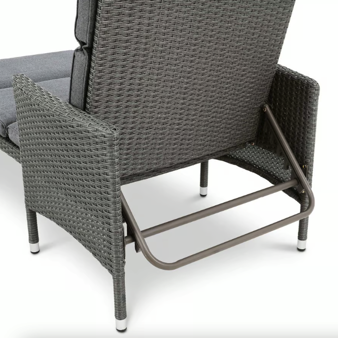 Шезлонг садовый Di Volio Breso из ротанга Серый (4508) - фото 12 Шезлонг садовый Di Volio Breso из ротанга Серый (4508) - фото 12
