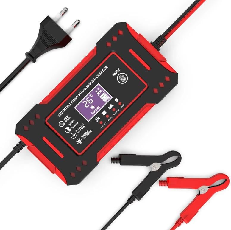 Зарядний пристрій автомобільного акумулятора 12V 6А 100 Аг (AGM126)