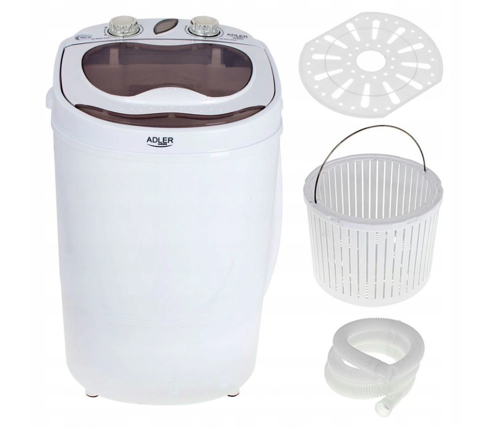 Стиральная машина Adler AD 8055 переносная с центрефугой 3 кг 150 Вт (534722) - фото 4