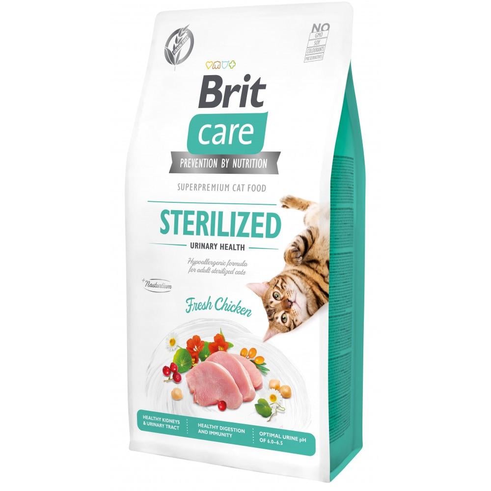 Корм сухой Brit Cat Grain Free Sterilized Urinary Health для стерилизованных кошек для поддержания мочеполовой системы 400 г (34806812)