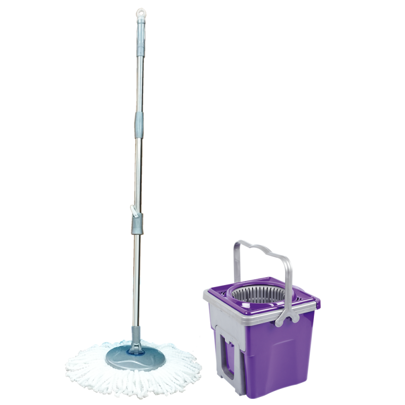 Набор для уборки Planet Spin Mop Telescopic 9 л Пурпурный (6847)