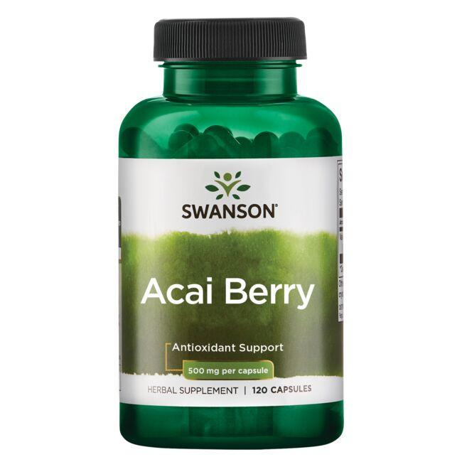 Асаи ягоды Swanson Premium Acai Berry 500 мг 120 Caps
