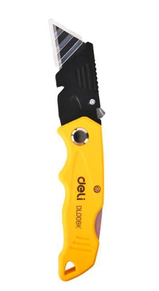 Канцелярський нiж Deli_Tools EDL006K 19T чорн (27207015)