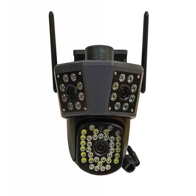 IP-камера видеонаблюдения уличная PC226 3 Camera с Wi-Fi и тремя камерами (29767659)