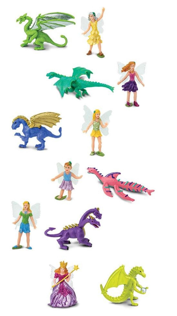 Набор фигурок Safari Ltd Феи и драконы в тубусе (23322965)