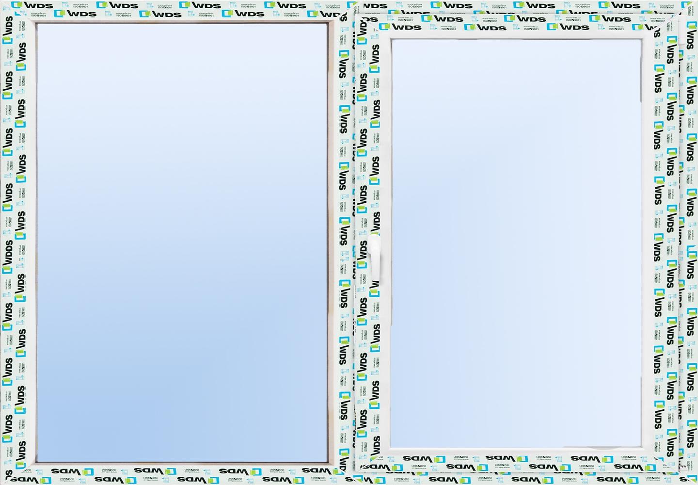 Окно металопластиковое WDS 5S поворотно-откидное 900x700 мм