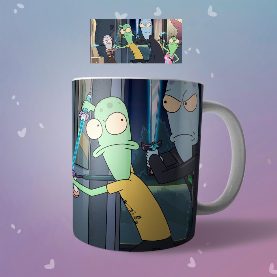 Чашка керамическая с принтом Солнечные противоположности Solar Opposites "2 - фото 2