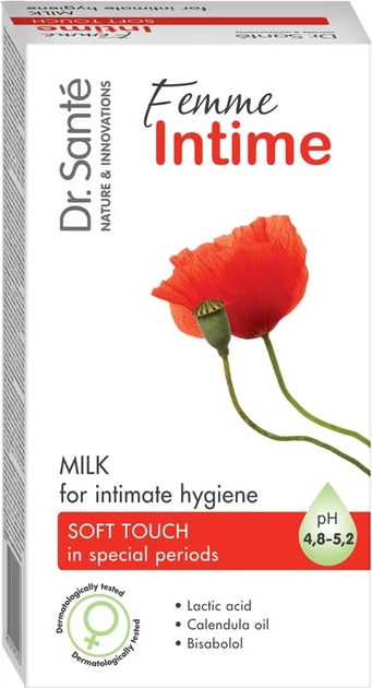 Молочко для інтимної гігієни Dr.Sante Femme Intime М'який дотик 230 мл (922954) Молочко для інтимної гігієни Dr.Sante Femme Intime М'який дотик 230 мл (922954)