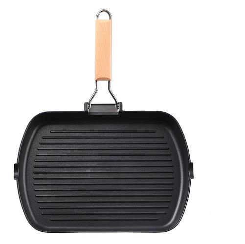 Сковорода гриль Ardesto Gemini Baceno 34х24 см Черный (AR1934GF)