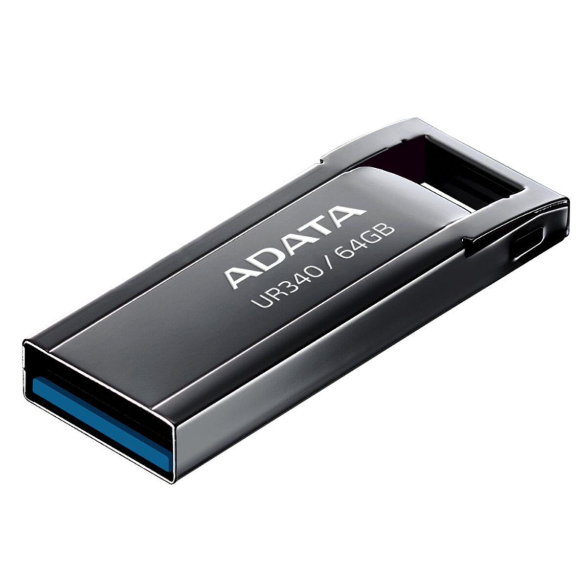 Флеш-пам'ять USB ADATA USB 3.2 UR340 64 Gb Black (585166) - фото 2