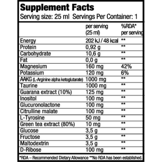 Енергетик BioTechUSA Energy Shot 25 ml Lemon - фото 2