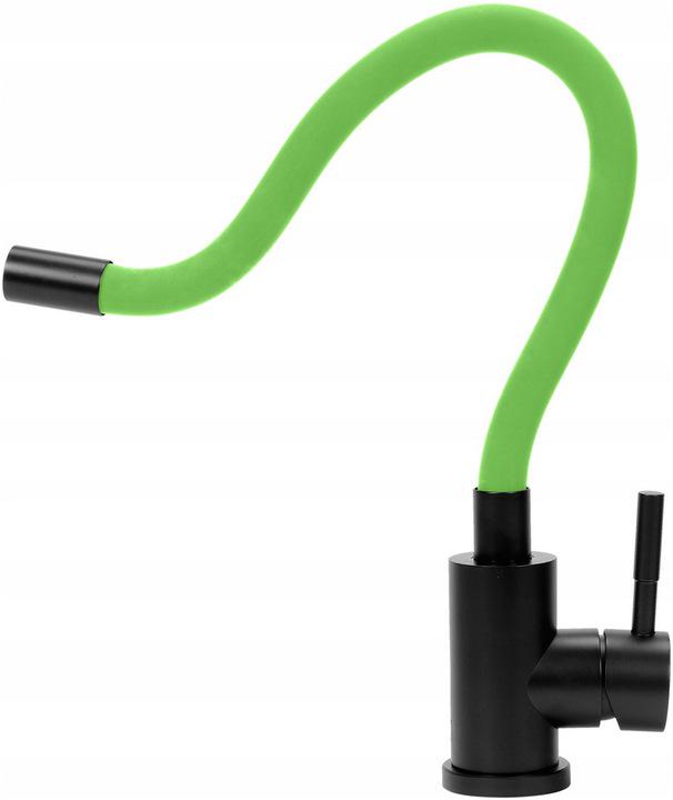 Змішувач для кухні Fala Flexible Black/Green (75779) - фото 3 Змішувач для кухні Fala Flexible Black/Green (75779) - фото 3