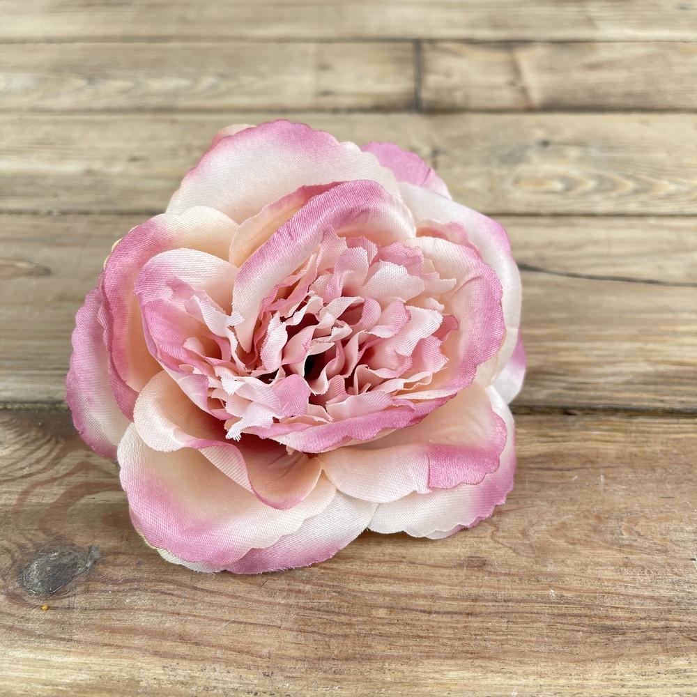 Искусственные цветы Головка розы мери Пастельно-розовый (1826-19)