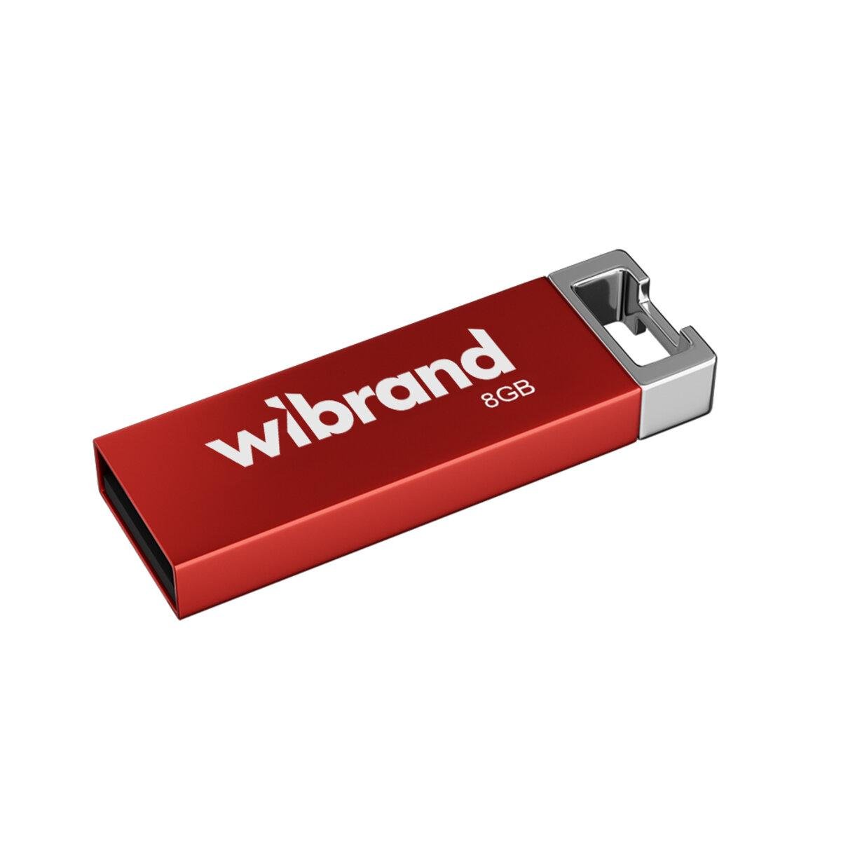 Флеш-память USB металлический моноблок Flash Wibrand WI2.0/CH8U6R USB 2.0 chameleon 8 Gb Red (600987) - фото 1