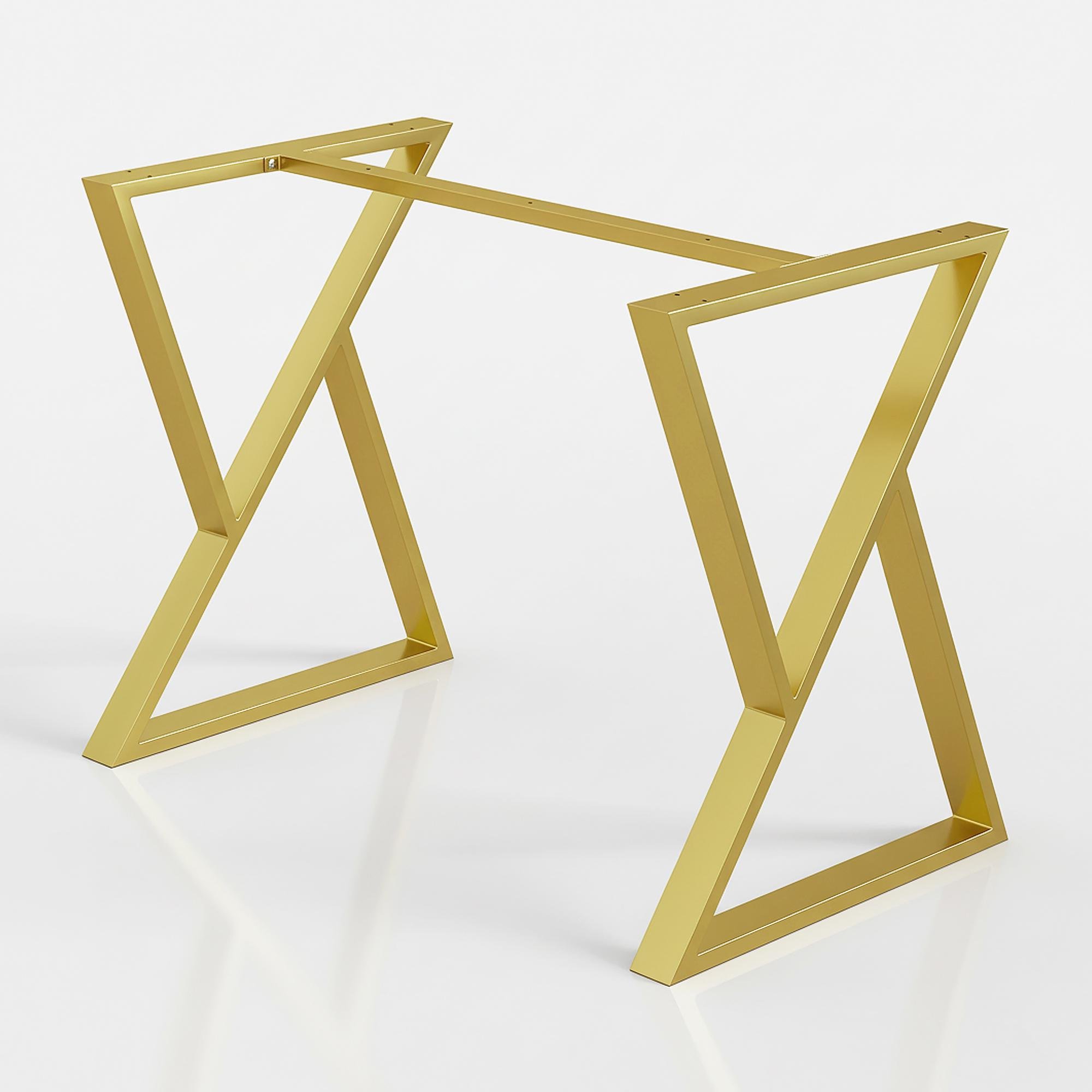 Каркас разборной для стола из металла Loft 1000х600х730 мм Золотой (K1076-100)
