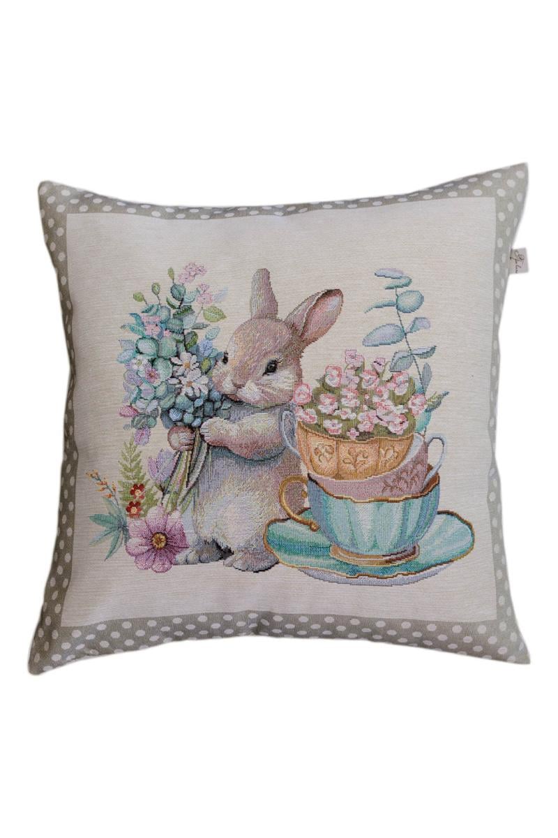 Наволочка гобеленовая Прованс Очарование Зайчонок 45х45 см (044280) Наволочка гобеленовая Прованс Очарование Зайчонок 45х45 см (044280)