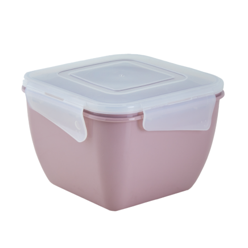 Контейнер універсальний Алеана Фієста квадратний 0,45 л Фрезія/Прозорий (УТ000067083) - фото 1