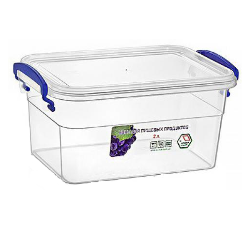 Контейнер пищевой Stenson NP-14 с ручками 14,6х22х11 см 2 л (550786)
